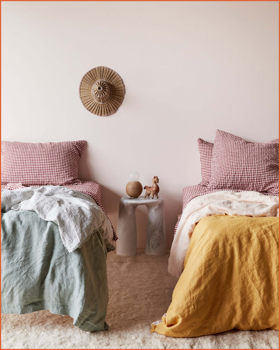Of The Sun - quilted linen sleeping bag for kids
