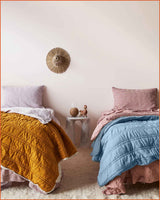 THE QUILTED SLEEPING BAG · OCEAN & LAKE BLUE ·