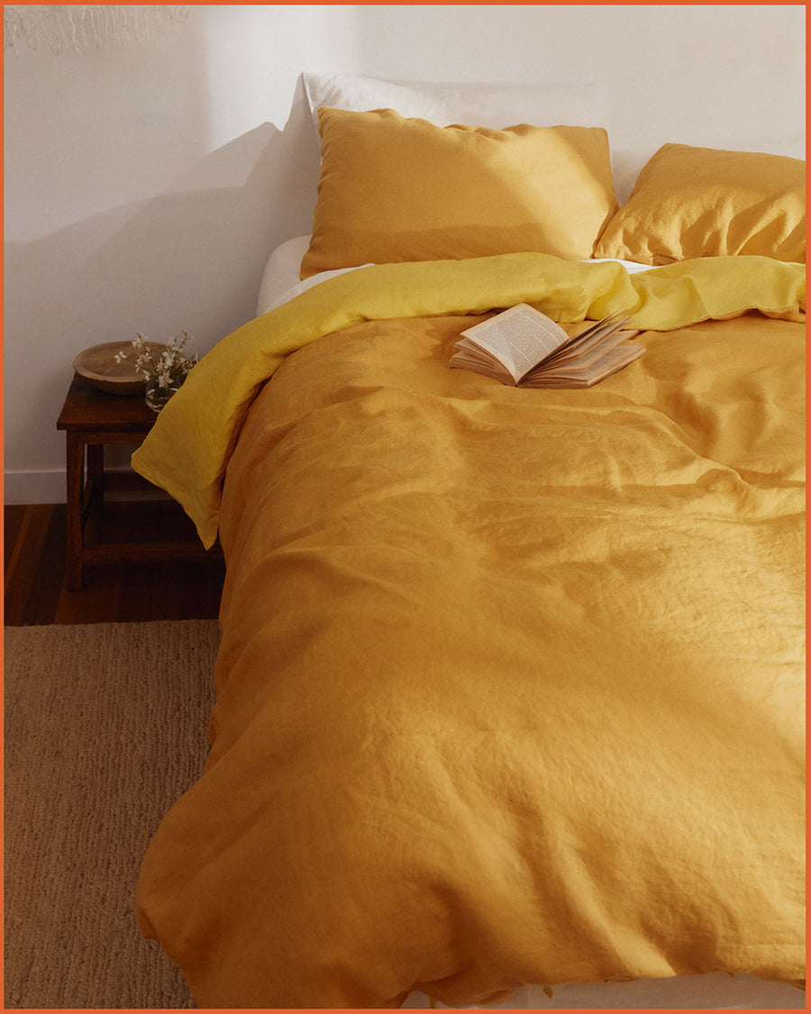 DUVET SET · MARIGOLD & LEMON YELLOW ·