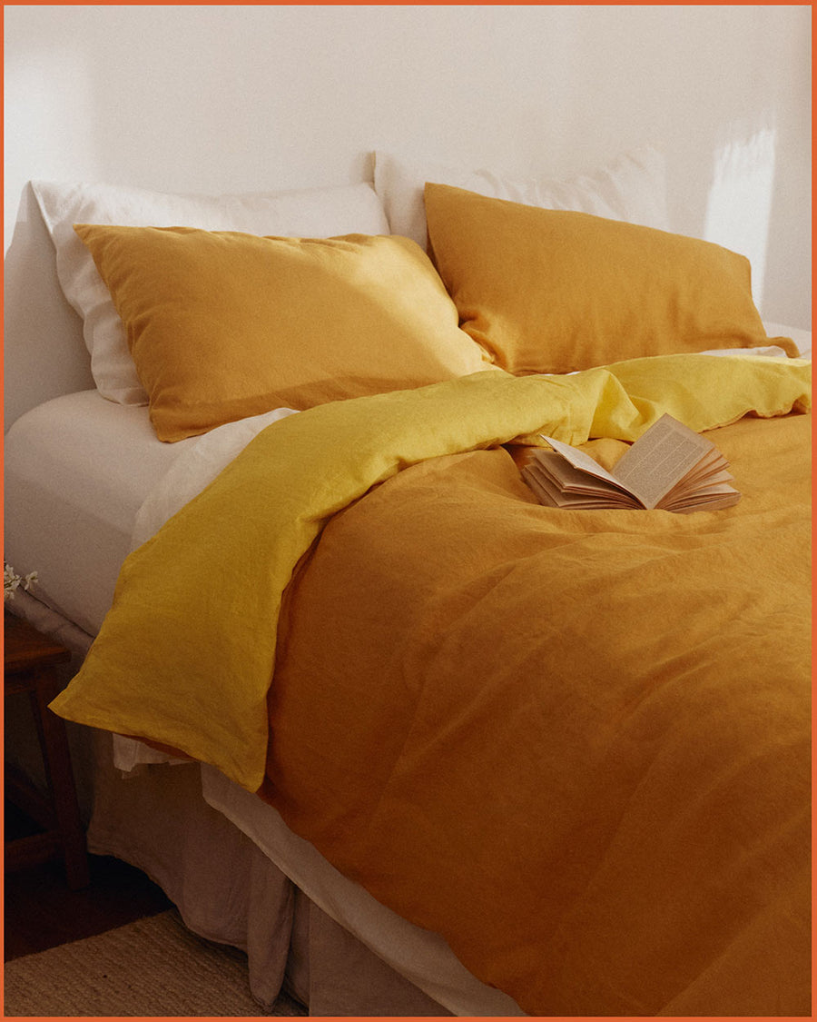 DUVET SET · MARIGOLD & LEMON YELLOW ·