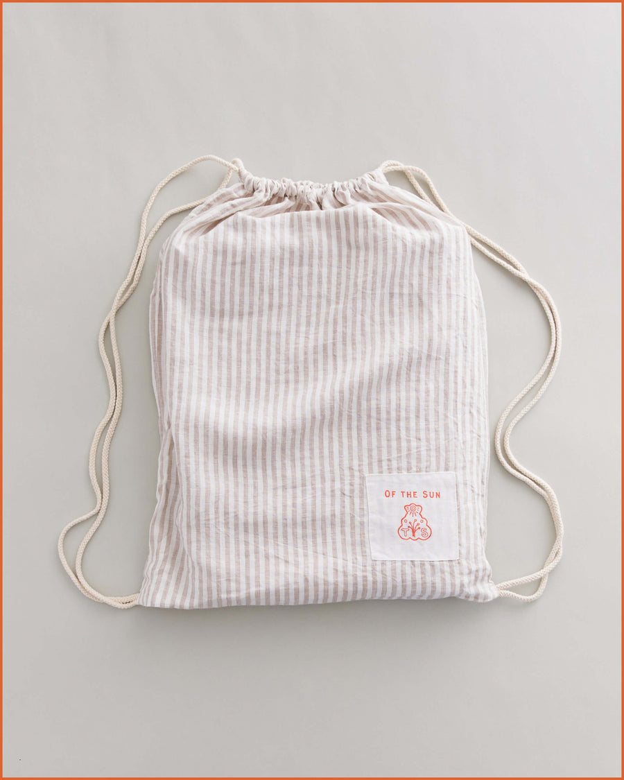 DUVET SET · FLAX STRIPE & CUMULUS · KIDS