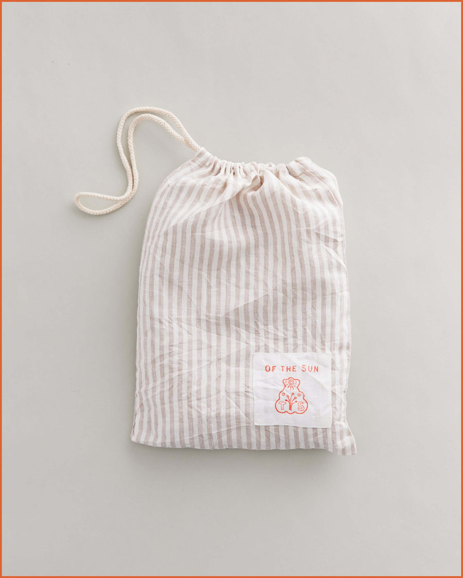 PILLOW SLIP SET · FLAX STRIPE