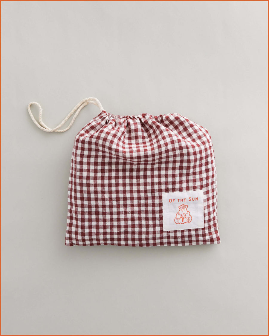 EUROPEAN PILLOW SLIP SET · MULBERRY GINGHAM