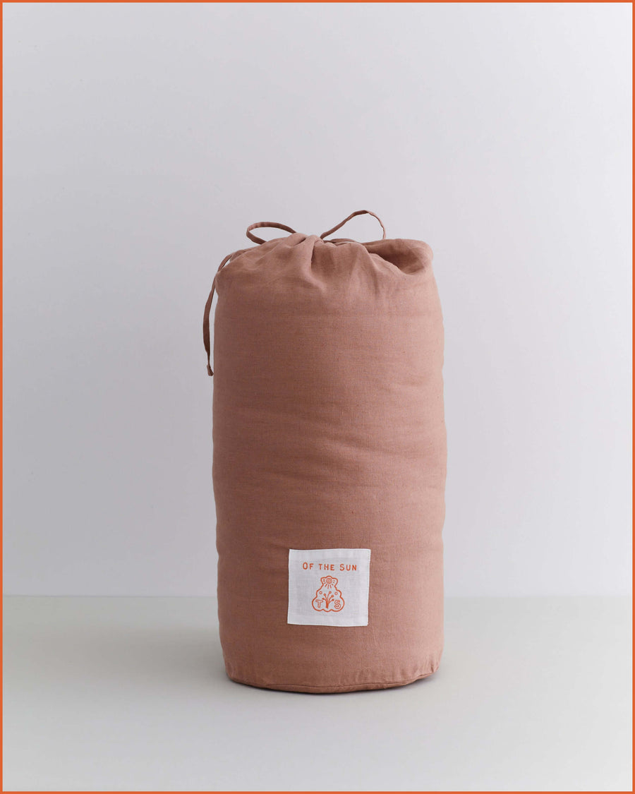 THE QUILTED SLEEPING BAG · ROSE & MULBERRY GINGHAM ·