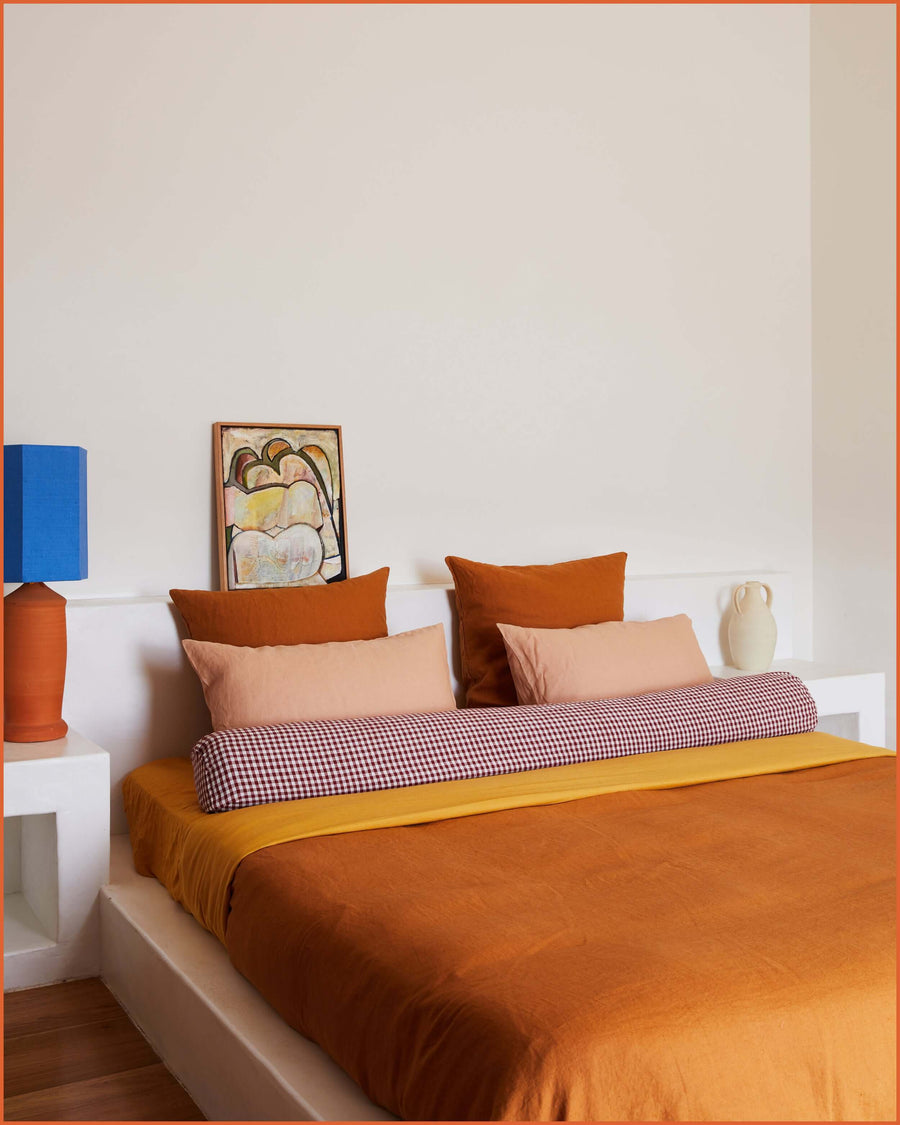 DUVET SET · TOFFEE & GINGER STRIPE ·