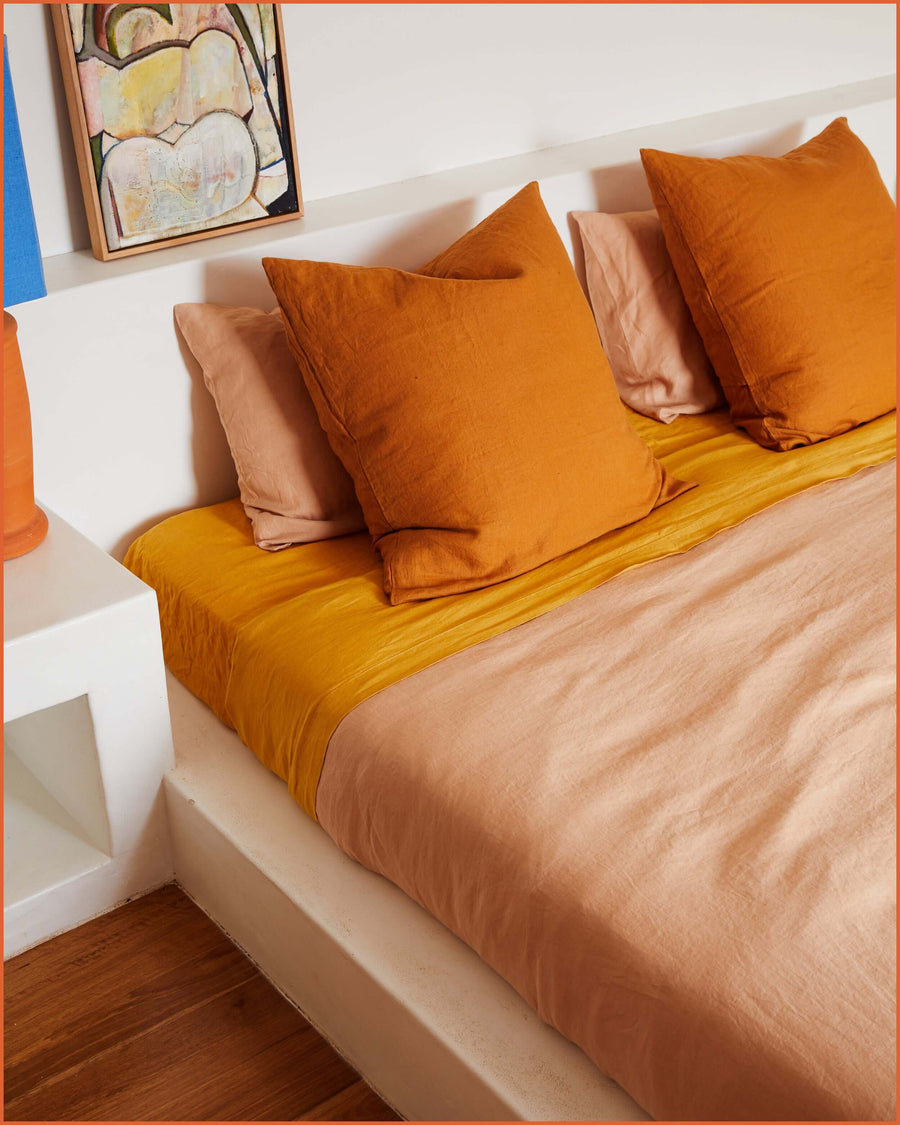 EUROPEAN PILLOW SLIP SET · TOFFEE