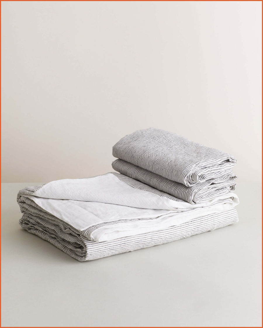 DUVET SET · MINI STRIPE & CUMULUS ·